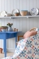 Preview: Tilda Patchwork Stoff Baumwolle - Creating Memories - Gracie Blue